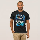 coole pinguïn  t-shirt (Voorkant volledig)