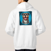 Coole Pitbull Hond Hoodie (Achterkant)