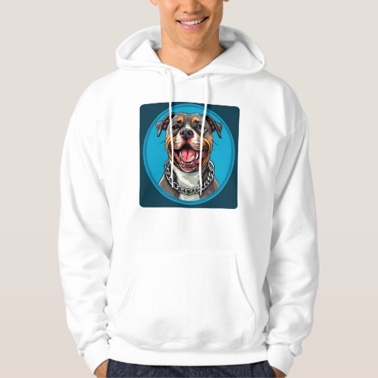 Coole Pitbull Hond Hoodie (Voorkant)