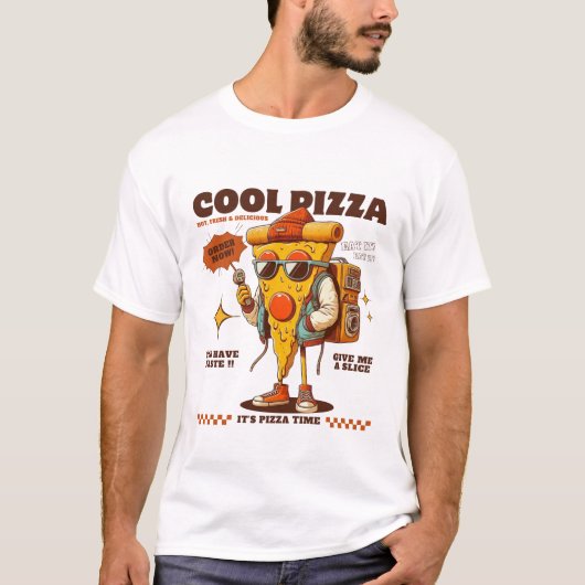 Coole Pizza T-shirt (Voorkant)
