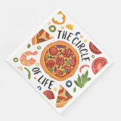 coole pizzafeestartikelen papier Dinner Napkins Servet (Hoek)