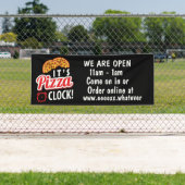 coole pizzawinkel voeg tekstbusiness toe spandoek (Insitu)