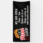 coole pizzawinkel voeg tekstbusiness toe spandoek (Verticaal)