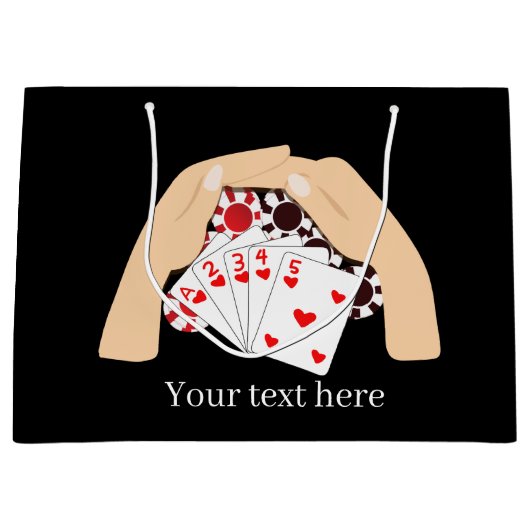 coole poker - nacht tekstcasino toevoegen groot cadeauzakje (Voorkant)