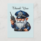 Coole politie bedankt briefkaart (Voorkant)