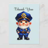 Coole politie bedankt briefkaart (Voorkant)