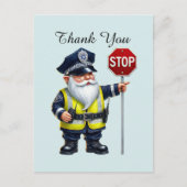 Coole politie bedankt briefkaart (Voorkant)