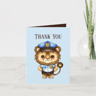 coole Politie Dank u tekst toevoegen Bedankkaart