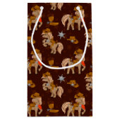 coole politieagent, paard betrapt klein cadeauzakje (Achterkant)