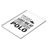 Coole poloshirt ontwerpen notitieboek (Linkerzijde)