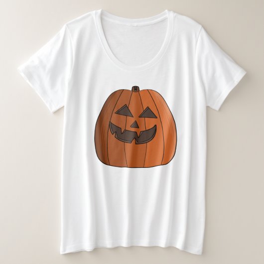 Coole Pompoen Grote Maat T-shirt (Design voorkant)