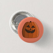 Coole Pompoen Ronde Button 3,2 Cm (Voorkant /achterkant)