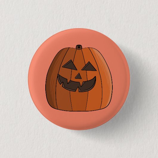 Coole Pompoen Ronde Button 3,2 Cm (Voorkant)