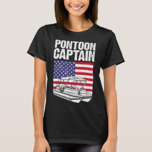 Coole Pontonboot Kapitein Kunst Voor Mannen Vrouwe T-shirt