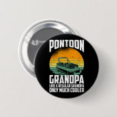 Coole Pontoon Opa - Grappige Pontoon Kapitein Ronde Button 5,7 Cm (Voorkant /achterkant)