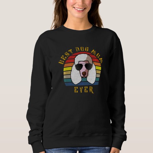 Coole Poodle Hond Moeder Kersthond Trui (Voorkant)