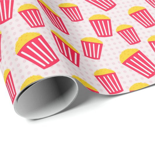 coole popcorn filmpartij cadeaupapier (Rol Hoek)
