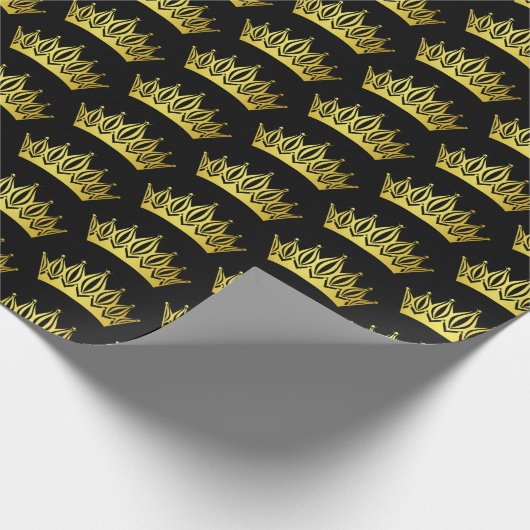 coole princess crown tiered cadeaupapier (Hoek)