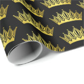 coole princess crown tiered cadeaupapier (Rol Hoek)