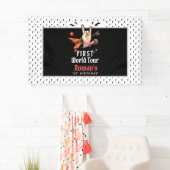 Coole Punk Rockster Eerste Verjaardag Spandoek (Insitu)