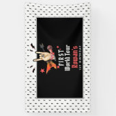Coole Punk Rockster Eerste Verjaardag Spandoek (Verticaal)