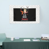 Coole Punk Rockster Verjaardag Elke Leeftijd Spandoek (Beurs)