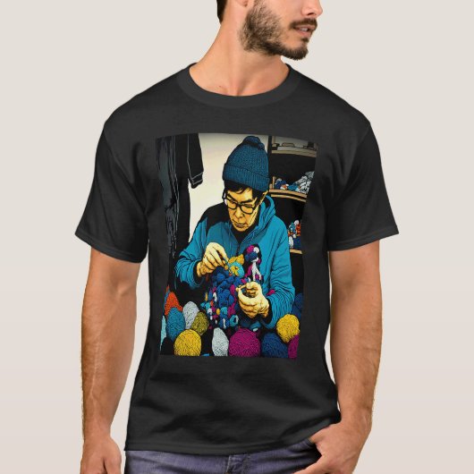 Coole Quilt Vader Pop Haken Vader 2 T-shirt (Voorkant)