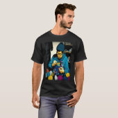 Coole Quilt Vader Pop Haken Vader 2 T-shirt (Voorkant volledig)