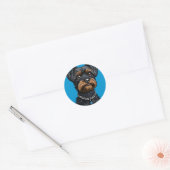 Coole rashond ronde sticker (Envelop)