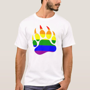 Coole Regenboogvlag Gay Beerpoot T-shirt