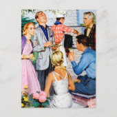 coole retro  bbq briefkaart (Voorkant)