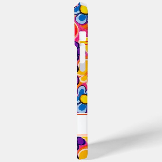 Coole Retro Bloem Personalized Case-Mate iPhone Case (Achterkant / Links)