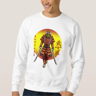 Coole Retro Gepantserde Samurai met 2 Katanas Trui