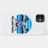 Coole Retro Haai met Zonnebril Case-Mate iPhone Case (Achterkant (horizontaal))