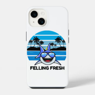 Coole Retro Haai met Zonnebril iPhone 14 Hoesje