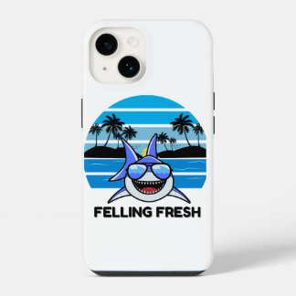 Coole Retro Haai met Zonnebril iPhone 14 Hoesje