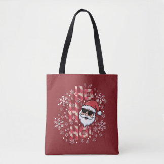 Coole Retro Kerstman Kerst Rode Bandana Sjaal Tote Bag