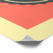 coole retro  muziekwinkel poster (Hoek)