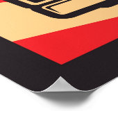 coole retro  muziekwinkel poster (Hoek)