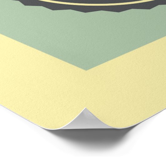 coole retro muziekwinkel poster (Hoek)