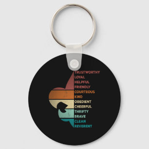 Coole Retro Vintage Stijl Verkennerswet Sleutelhanger