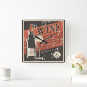 coole retro-wc vierkante klok (Huis)