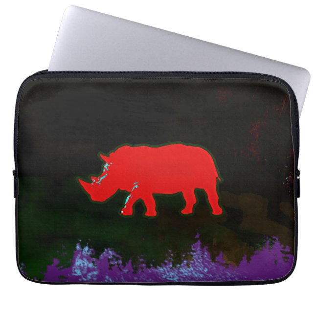 coole rhino laptop sleeve (Voorkant)