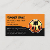 Coole Rock And Roll Garageband Visitekaartje (Voorkant)