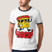 Coole Rock And Roll Muziek T-shirt (Voorkant)