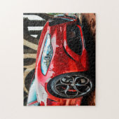 coole rode auto legpuzzel (Verticaal)