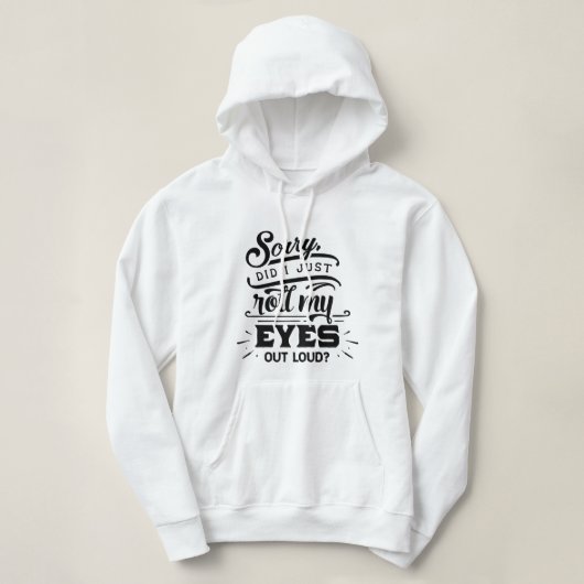 coole rologen woord kunst Hoodie (Design voorkant)