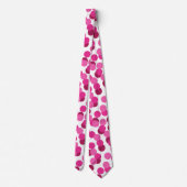 coole roze confetti party patroon stropdas (Achterkant)