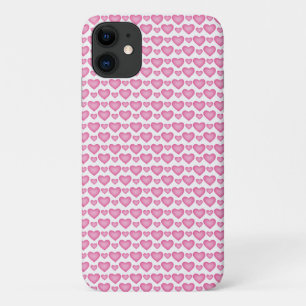 coole roze harten trendy kleine roze harten Case-Mate iPhone case