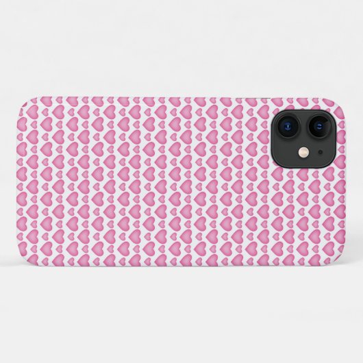 coole roze harten trendy kleine roze harten Case-Mate iPhone case (Achterkant (horizontaal))